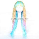 Cheap Price Stock Cosplay Wig Colorful Fantasy Women Party Halloween Wigs Wholesale thumbnail-3