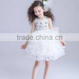 2017 8 Years Girl Dress Designs Cake Satin Dresses thumbnail-3