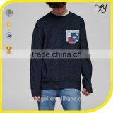Hip Hop Fashion Design 100% Cotton Wholesale Custom Crew Neck Sweatshirt thumbnail-1