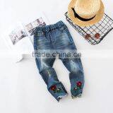 S17658A Children's Ripped Jeans Fashion Hole Girls Denim Pants thumbnail-4