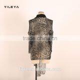 New Arrival Leopard Pattern Printed Ladies Loose Chiffon Style Blouse thumbnail-3