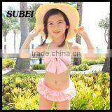 2016 Children Swimsuit Floral Bikini Girls Swimwear Three-piece Floral Bikini thumbnail-1