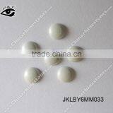 Hot Fix Dome Stud Half Round Studs 6MM Pearl White Color 033 thumbnail-1