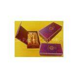 Custom Cardboard Wine Gift Packaging Box for 1 Bottole With Fabric Inside thumbnail-1