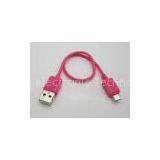 Camera Cell Phone USB Cables Micro USB To Micro USB Cable 0.2m Pink