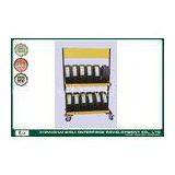 Foldable steel rolling tire storage rack for warehouse stacking rack