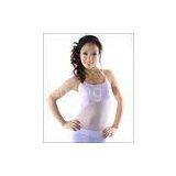 Camisole Waistcoat Belly Dance Tops With Belly Cover , Cotton Sleeveless Tops For Women thumbnail-1