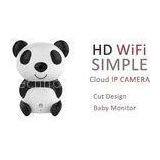 Panda H.264 Wifi IP Camera Wide Angle , Cloud Wifi Camera For Baby Monitor
