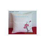 handpainted Plum flower pillow