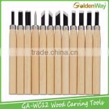 Cheap 12 Kinds of Knife Shapes Wood Carving Hand Tools for Chisel