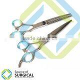 New Professional Zibra Pattern Hairdressing Scissors and Thinning, Thinning Razor With Kit By Source Of Surgical