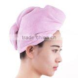 Microfiber Hair Drying Towel Wrap , Towel Shower Hat thumbnail-1