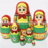 Handmade Matryoshka Traditional Wooden Nesting Dolls Large Russian Nesting Dolls Buy Babushka Dolls Child Wood Set 7 pc
