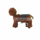 HI Brown Little Donkey Battery Operated Electric Animal Ride for Mall thumbnail-4