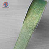 Wholesale Christmas Gift Wrap Decoration Woven Silk Glitter Metallic Ribbon thumbnail-5