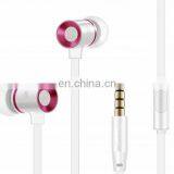 2017 Gray Flat Super Heavy Bass Cable Metal Earbuds With Mic for Iphone Samsung thumbnail-5