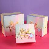 Paper Box With Lid Tote Gold Gift Box thumbnail-1