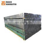 Galvanized steel pipes SHS 80*40mm*0.8mm rectangular steel tubes in inventory