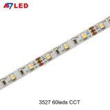 Adled Light SMD3527 60leds 12v 24v CCT Bicolor 2 in 1 Temperature Adjustable Warm White Cold White Led Strip thumbnail-1