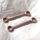Beryllium Copper or Aluminum Bronze Non Sparking Flat Handle Double Ring Wrench Spanner thumbnail-2