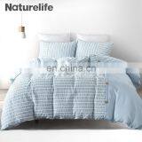 Cheapest Arabic Print 100% Polyester Fitted Queen Size Seersucker Patchwork Designs Bed Sheet Set With Duvet Cover thumbnail-1