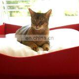 Comfortable Handmade Organic Wool Felt Cat Cave For Large Kittens thumbnail-3