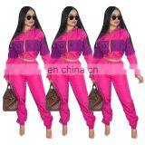 Women Fashion Wholesale Autumn Custom Outfits Fitness Jogging Tracksuit Two Piece Sets thumbnail-4