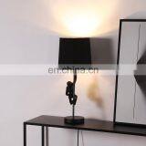 Monkey Sculpture Resin Base Animal Shape Desk Decoration Cheap Unique Black Table Lamps thumbnail-4