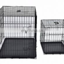Wholesale Black Metal Pet Dog Crate Durable Outdoor Large Folding Pet Dog Cage thumbnail-5