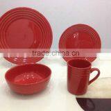 Ceramic Ware With Solid Color Dinner Set for Gibson16pcs Dinnerware Set With Different Color thumbnail-3