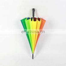 Wholesale Designer Brand Ladies Fashion Automatic Open Promotional Straight Colorful Umbrellas thumbnail-2
