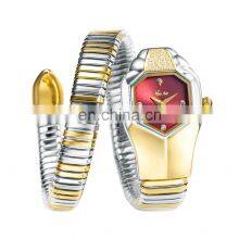 MissFox 2809 Iced Out Watch for Women Luxury Brand Blue Dial Fashion Quartz Watches Women thumbnail-2