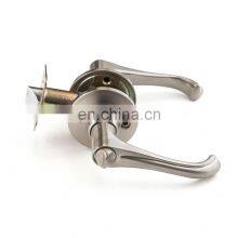 Lever Door Handle Locks Reversible Right and Left Handed Handles Lock Set Iron Black Finish Single Cylinder Deadbolt Handle Lock thumbnail-5