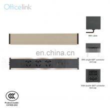 Socket With USB Charger for Under Desk Cable Management