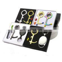 Amazon Hot Selling Custom Gift Box Zinc Alloy EDC Portable No Touch Door Opener With Phone Holder