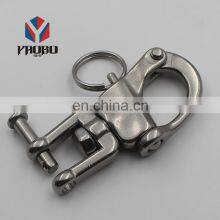 Sailing Boat Stainless Steel Quick Release Captive Pin Jaw Eye Shackle Bail Rigging Clip Clevis Jaw Swivel Snap Shackle thumbnail-4