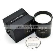 Black Custom Aroma Soy Wax Candle Scented Candles Luxury Jars thumbnail-4