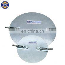 HVAC Mounted Steel Manual Round Adjustable Air Duct Butterfly Control Damper Blades With Aluminum Rod thumbnail-4