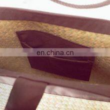 100% Eco-friendly Seagrass Handbag Handwoven Straw Woven Tote Bag High Quality Wholesale thumbnail-3