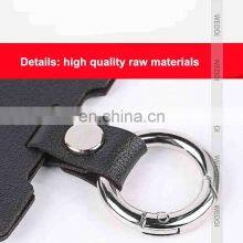 High Quality Leather Key Card Holder Protector Cover Key Chain Bag Case for Tesla Model 3 Y Key Cover Durable Car Accessories thumbnail-3