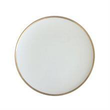 Hot Selling Kitchen Porcelain Serving Dishes Classic Round Elegant Gold Rim White Ceramic Dinnerware Steak Dinner Salad Plates thumbnail-4