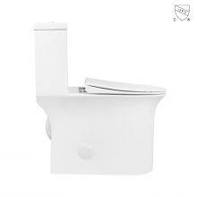 CUPC Certified Bathroom Ceramic One Piece Skirted Elongated Toilet thumbnail-2