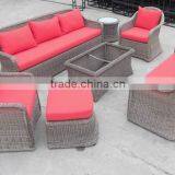 New PE Rattan Sectional Sofa Gold Supplier Outdoor Sofa Set Price in India thumbnail-6