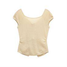 2025 Spring New Knitted Shirt Women's European and American Style Round Neck Solid Color Loose Hoodie With Wrinkles thumbnail-3