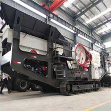 Tracked Mobile Crushing Plant, Limestone and Pebble Crusher, Construction Waste and Stone Mobile Truck thumbnail-1