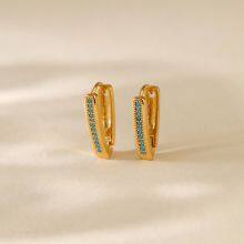 KMJ Sensitive Skin Friendly 18K Gold Plating Tarnish Resistance Brass Earrings thumbnail-3