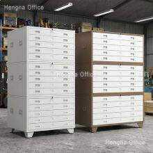 Abschließbares Kunststudioschrank für Drucke JUNTUO01rh Professionelle Archivstahlflachdateien für Kunstwerke thumbnail-5