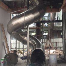 Stainless Steel Slide Production, Non-standard Slides, Customized Iron Combination Non-powered Amusement Equipment for Communities and Parks thumbnail-1