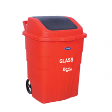 Restaurant Kitchen Waste Container With Grease-Proof Lid And Heavy-Duty Casters thumbnail-1
