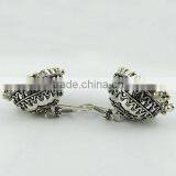 Oxidized Jhumka Rava Work 925 Sterling Silver Earring, Fine Silver Jewelry, Silver Jewelry Manufactures thumbnail-3